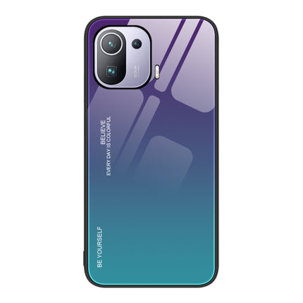 Gradient Color Glass Case, For Xiaomi Mi 11 Pro, For Xiaomi Mi 11 Ultra, For Xiaomi 12 Pro