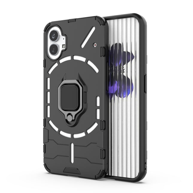 PC + TPU Shockproof Protective Phone Case with Magnetic Ring Holder, For Nothing Phone 1
