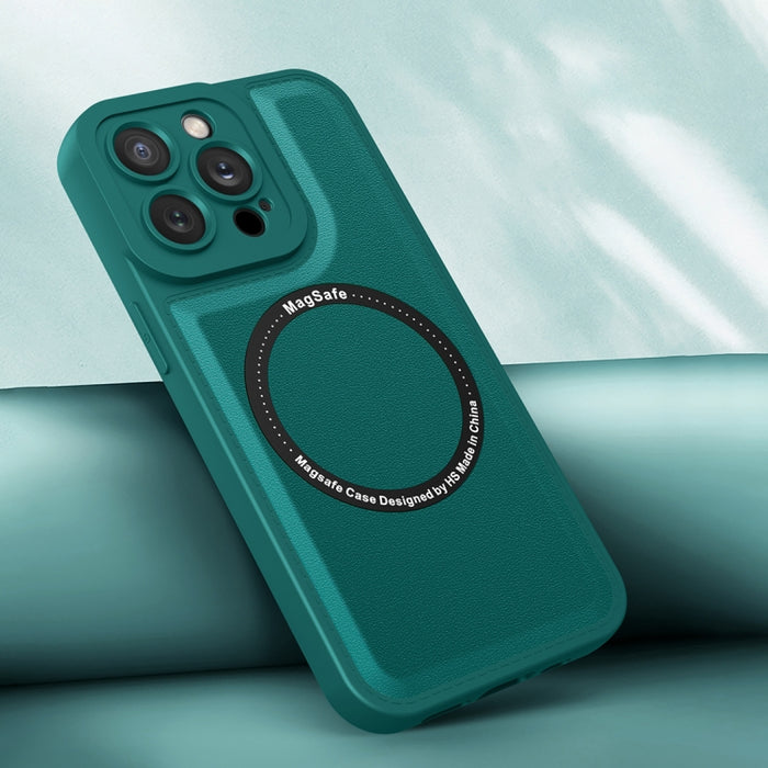 Magsafe Magnetic Plain Leather Phone Case, For iPhone 13 Pro Max, For iPhone 12, For iPhone 12 Pro, For iPhone 12 Pro Max, For iPhone 11, For iPhone 11 Pro