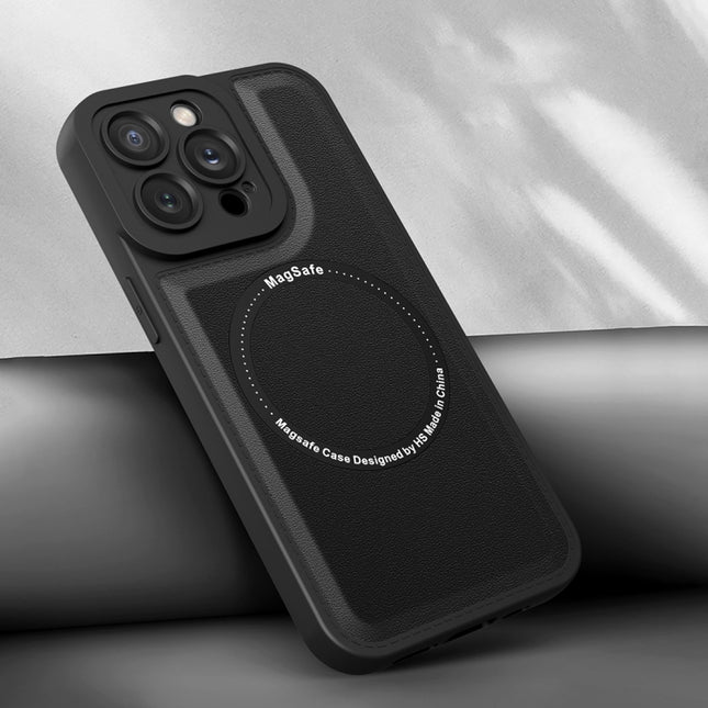 Magsafe Magnetic Plain Leather Phone Case, For iPhone 13 Pro Max, For iPhone 12, For iPhone 12 Pro, For iPhone 12 Pro Max, For iPhone 11, For iPhone 11 Pro