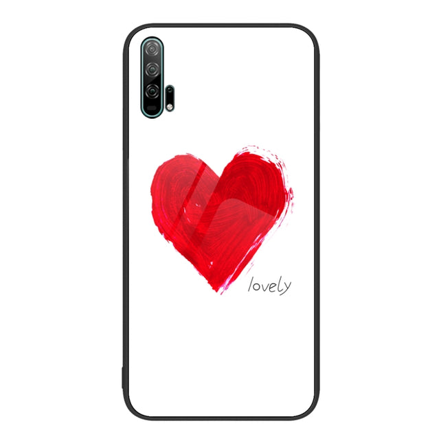 Colorful Painted Glass Phone Case, For Honor 20 Pro