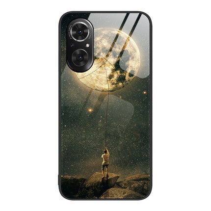 Colorful Painted Glass Phone Case, For Honor 50 SE
