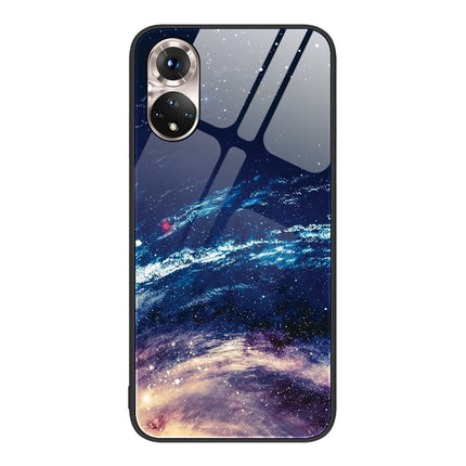 Colorful Painted Glass Phone Case, For Honor 50