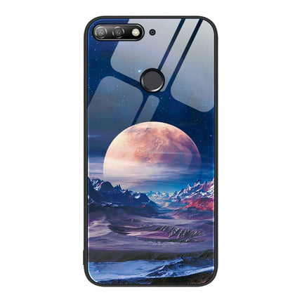 Colorful Painted Glass Phone Case, For Huawei Enjoy 8e