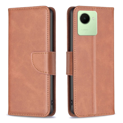Lambskin Texture Leather Phone Case, For Realme C30