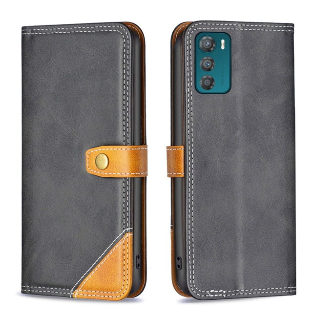 Color Matching Double Sewing Thread Leather Phone Case, For Motorola Moto G42 4G, For Motorola Moto G62, For Nothing Phone 1, For OPPO A57 4G