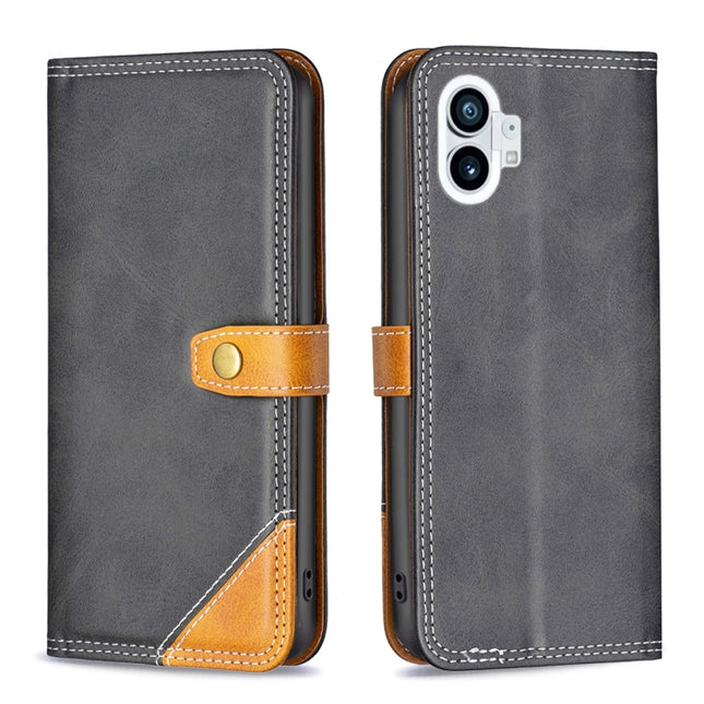 Color Matching Double Sewing Thread Leather Phone Case, For Motorola Moto G42 4G, For Motorola Moto G62, For Nothing Phone 1, For OPPO A57 4G