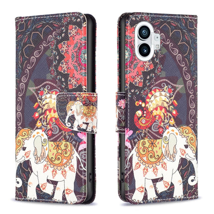 Colored Drawing Leather Phone Case, For Nothing Phone 1