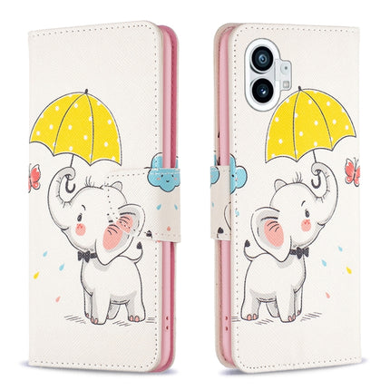 Colored Drawing Leather Phone Case, For Nothing Phone 1