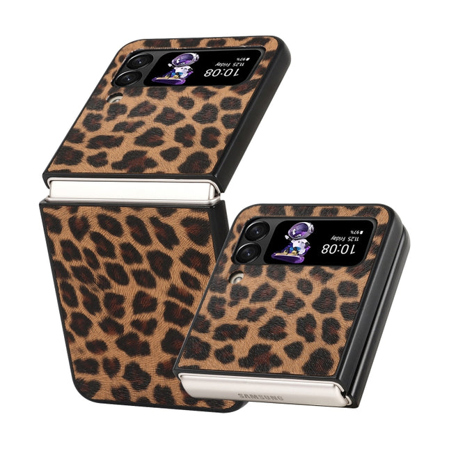 Leather Shockproof Protective Phone Case, For Samsung Galaxy Z Flip3 5G, For Samsung Galaxy Z Flip4