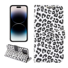 Leopard Pattern Horizontal Flip Leather Phone Case, For iPhone 14 Pro Max, For iPhone 14 Pro, For iPhone 14 Plus, For iPhone 14