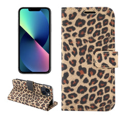 Leopard Pattern Horizontal Flip Leather Phone Case, For iPhone 14 Pro Max, For iPhone 14 Pro, For iPhone 14 Plus, For iPhone 14