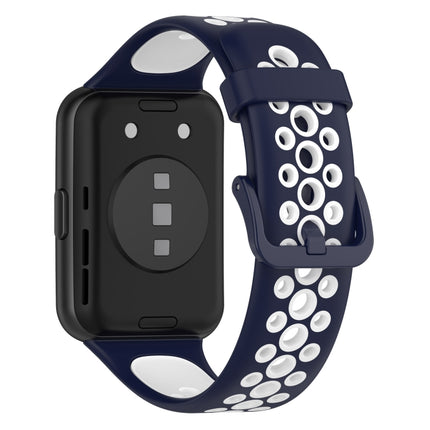 For Huawei Watch Fit 2 Two-Color Breathable Silicone Watch Band