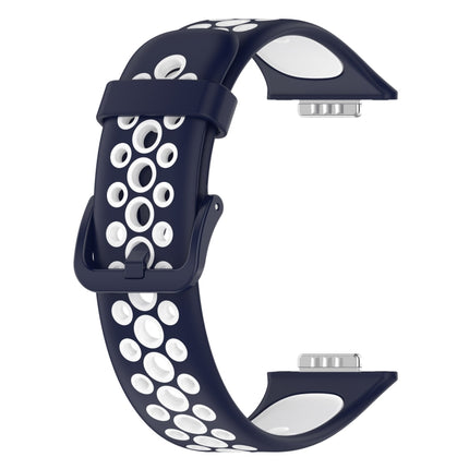 For Huawei Watch Fit 2 Two-Color Breathable Silicone Watch Band