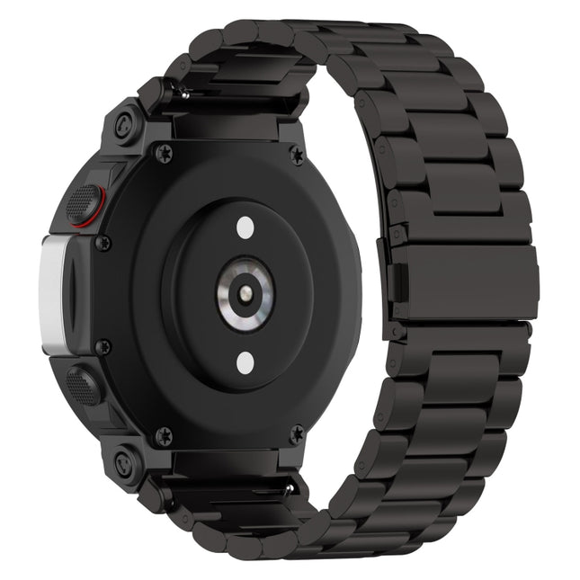 For Huami Amazfit T-Rex 2 Three Strains Steel Watch Band
