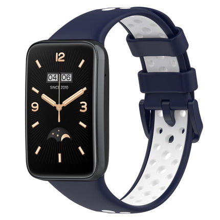 For Xiaomi Mi Band 7 Pro Two-Color Breathable Silicone Watch Band