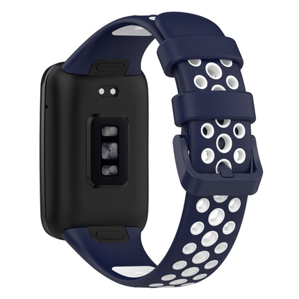 For Xiaomi Mi Band 7 Pro Two-Color Breathable Silicone Watch Band