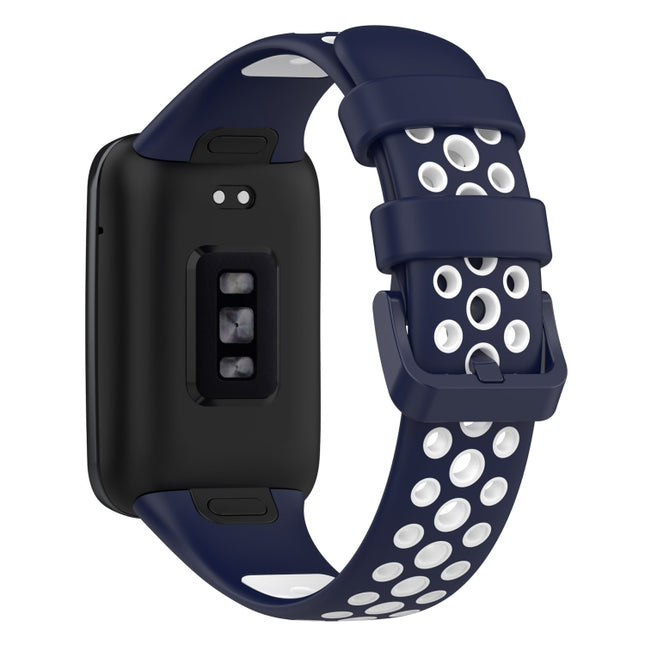 For Xiaomi Mi Band 7 Pro Two-Color Breathable Silicone Watch Band