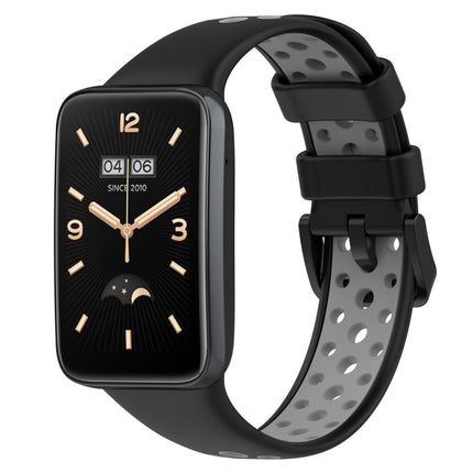For Xiaomi Mi Band 7 Pro Two-Color Breathable Silicone Watch Band