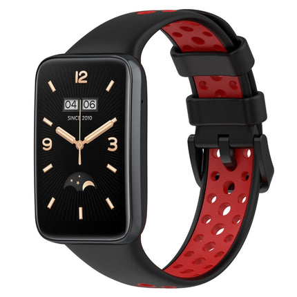 For Xiaomi Mi Band 7 Pro Two-Color Breathable Silicone Watch Band