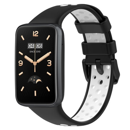 For Xiaomi Mi Band 7 Pro Two-Color Breathable Silicone Watch Band