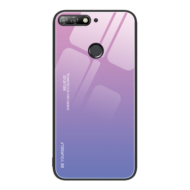 Gradient Color Glass Case, For Huawei Enjoy 8e, For Huawei Enjoy 20 Plus 5G, For Huawei Enjoy 20 SE