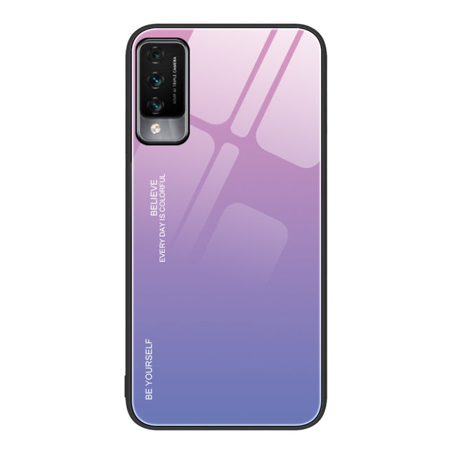 Gradient Color Glass Case, For Huawei Maimang 10