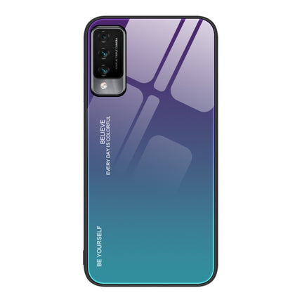 Gradient Color Glass Case, For Huawei Maimang 10