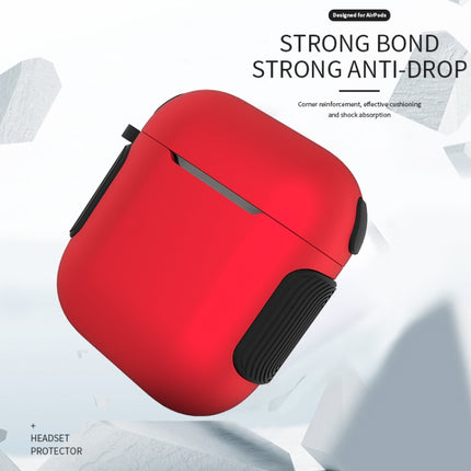 2 in 1 Matte Texture Contrast Color PC + TPU Earphone Case, For AirPods 2 / 1, For AirPods 3