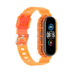 For Xiaomi Mi Band 5/6/7 / Transparent Orange
