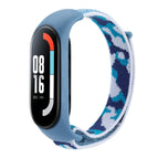 For Xiaomi Mi Band 5/6/7 / Blue Camouflage