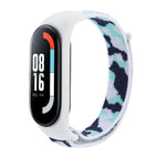 For Xiaomi Mi Band 5/6/7 / Light Cyan Camouflage