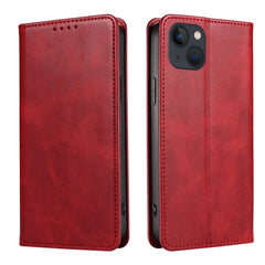 Calf Texture Magnetic Flip Leather Phone Case, For iPhone 14, For iPhone 14 Plus, For iPhone 14 Pro, For iPhone 14 Pro Max