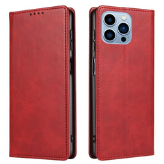 Calf Texture Magnetic Flip Leather Phone Case, For iPhone 14, For iPhone 14 Plus, For iPhone 14 Pro, For iPhone 14 Pro Max