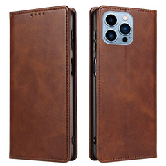 Calf Texture Magnetic Flip Leather Phone Case, For iPhone 14, For iPhone 14 Plus, For iPhone 14 Pro, For iPhone 14 Pro Max