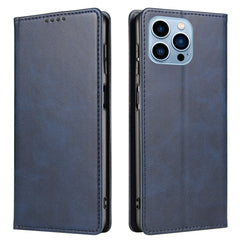 Calf Texture Magnetic Flip Leather Phone Case, For iPhone 14, For iPhone 14 Plus, For iPhone 14 Pro, For iPhone 14 Pro Max