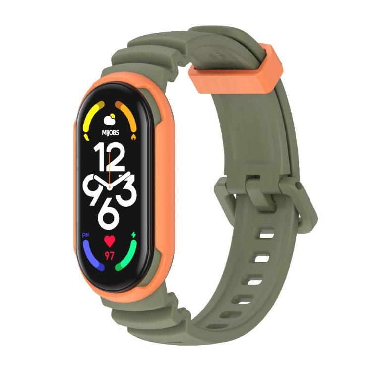 MIJOBS GS Unibody Two-color Watch Band, For Xiaomi Mi Band 7 / 7 NFC