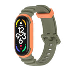 For Xiaomi Mi Band 7 / 7 NFC / Army Green Orange