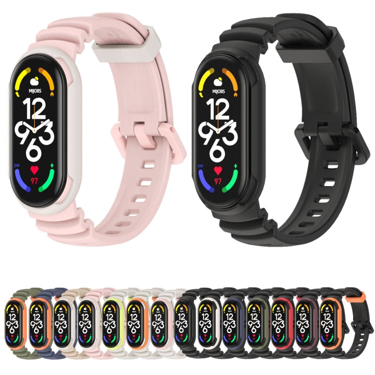 MIJOBS GS Unibody Two-color Watch Band, For Xiaomi Mi Band 7 / 7 NFC