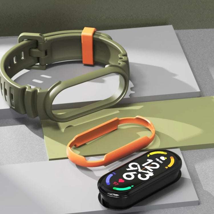 MIJOBS GS Unibody Two-color Watch Band, For Xiaomi Mi Band 7 / 7 NFC