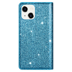 Ultrathin Glitter Magnetic Horizontal Flip Leather Case with Holder & Card Slots, For iPhone 14, For iPhone 14 Max, For iPhone 14 Pro, For iPhone 14 Pro Max