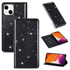 Ultrathin Glitter Magnetic Horizontal Flip Leather Case with Holder & Card Slots, For iPhone 14, For iPhone 14 Max, For iPhone 14 Pro, For iPhone 14 Pro Max