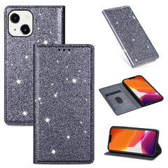 Ultrathin Glitter Magnetic Horizontal Flip Leather Case with Holder & Card Slots, For iPhone 14, For iPhone 14 Max, For iPhone 14 Pro, For iPhone 14 Pro Max