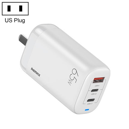 REMAX RP-U55 Territory Series 65W USB+Dual USB-C / Type-C Interface Fast Charger, Specification:US Plug, US Plug