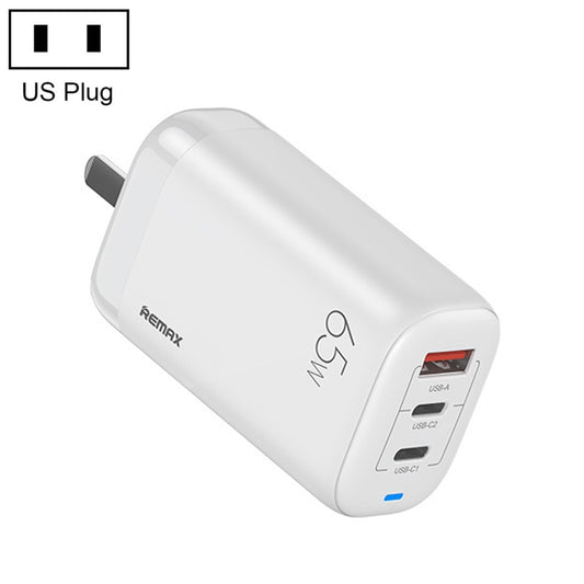 REMAX RP-U55 Territory Series 65W USB+Dual USB-C / Type-C Interface Fast Charger, Specification:US Plug, US Plug