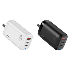 Cargador rápido con interfaz USB + USB-C/Tipo-C dual REMAX RP-U55 Territory Series de 65 W, especificación: enchufe de EE. UU., enchufe de EE. UU.