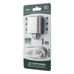 REMAX RP-U35 Jane Series 2.1A Dual USB Port Fast Charger Set, 8 Pin, Micro USB, USB-C/Type-C