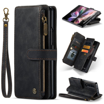 CaseMe C30 Multifunctional Card Slots Zipper Phone Leather Phone Case, For Samsung Galaxy Z Fold6 5G, For Samsung Galaxy Z Fold5, For Samsung Galaxy Z Fold4 5G