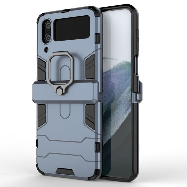 PC + TPU Shockproof Protective Phone Case with Magnetic Ring Holder, For Samsung Galaxy Z Flip4