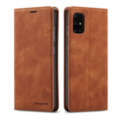 Forwenw Dream Series Oil Edge Strong Magnetism Horizontal Flip Leather Case with Holder & Card Slots & Wallet & Photo Frame, For Galaxy A51, For Galaxy A71, For Xiaomi Redmi Note 8 Pro, For Xiaomi Redmi Note 8, For Galaxy S20, For Galaxy S20 Plus
